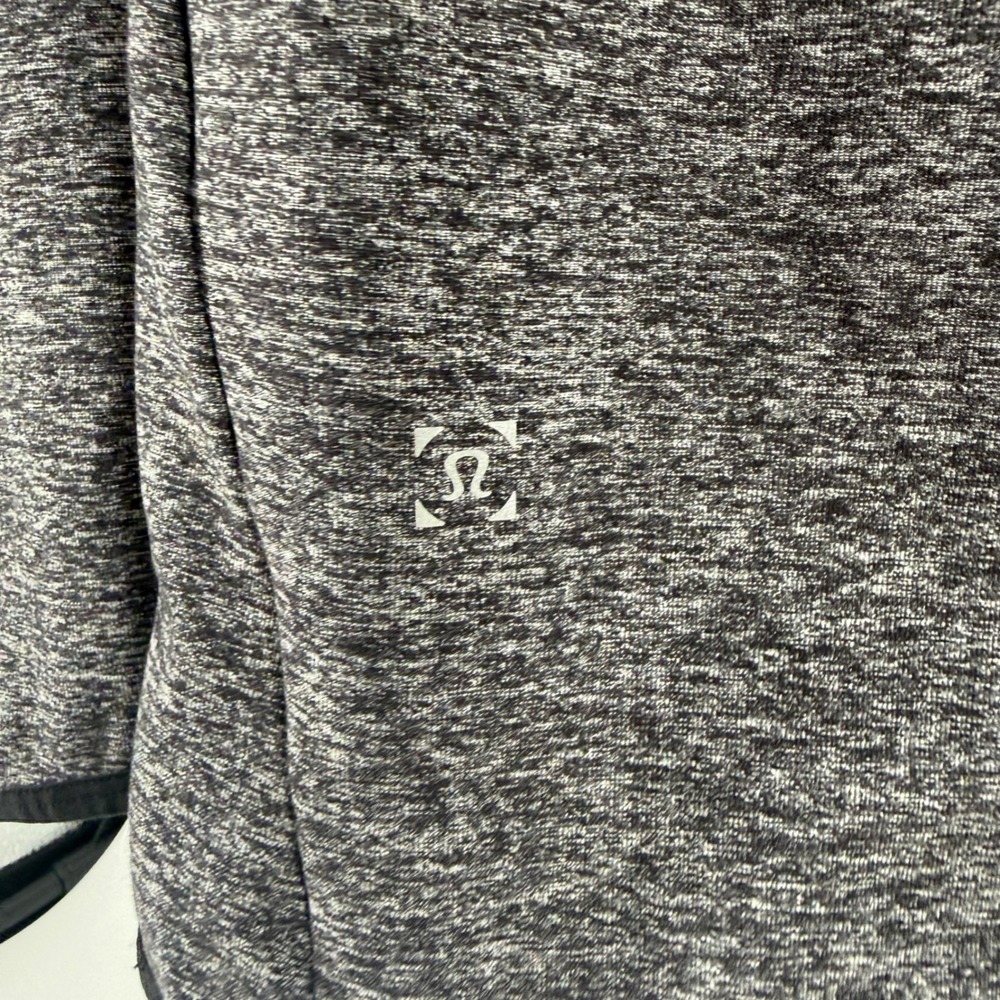 Lululemon Mens XXL Heathered Grey Space Dye Half Zip Hoodie Pullover Activewear - Picture 5 of 9